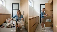 Plastic tasjes vouwen als mini-handtas: zo berg je ze netjes op aan een haak