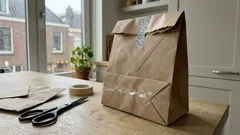 Maak in 3 minuten een cadeauzakje van een bruine envelop